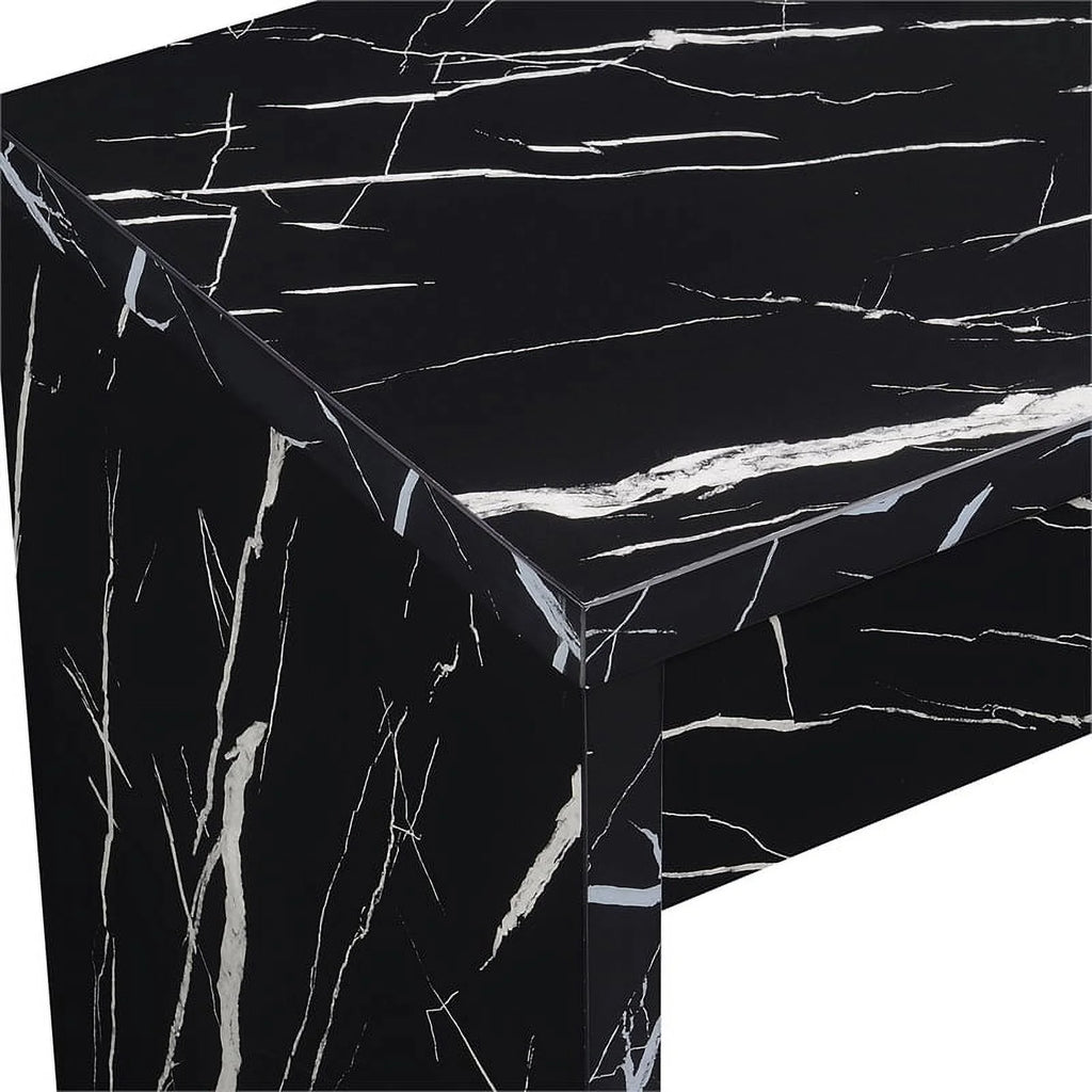 Black Wood Console Table/Desk H7178