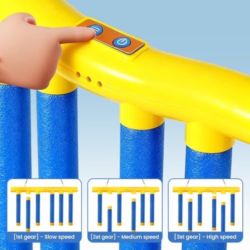 Reflective Drop Stick Challenge Game, Hand Eye Coordination Reflex Training Toy, 3 Adjustable Speed Modes, Yellow K746213