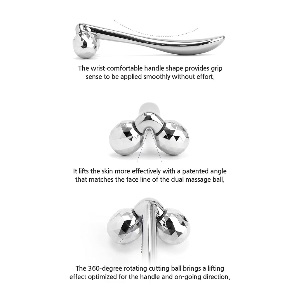 Face Roller, Facial Massager for Neck & Eye, Pack of 2 C4453