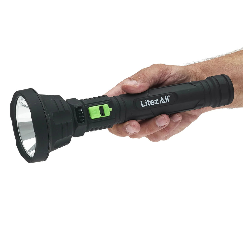 1000 Lumen LED Flashlight with Battery Meter T811824