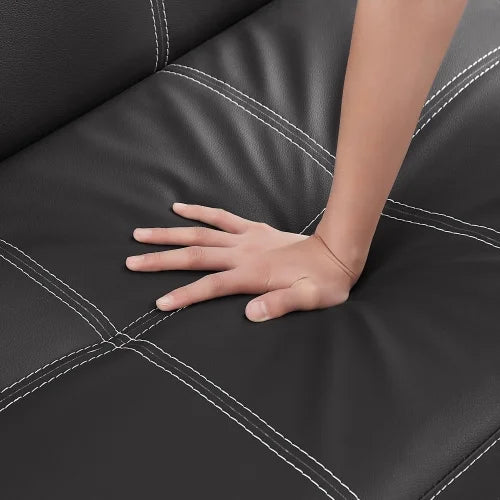 Black Velvet Convertible Sofa Bed E8893