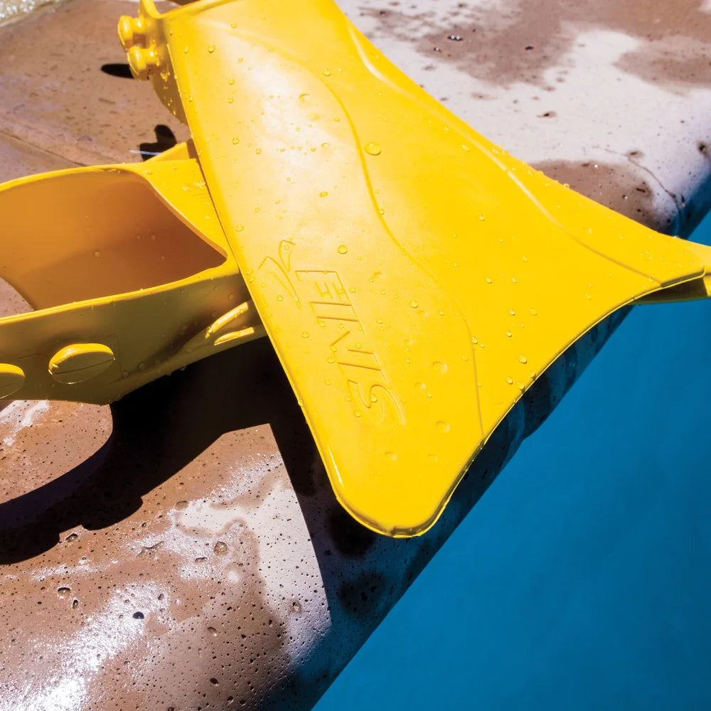 Yellow Rubber Kids Swim Fins U255